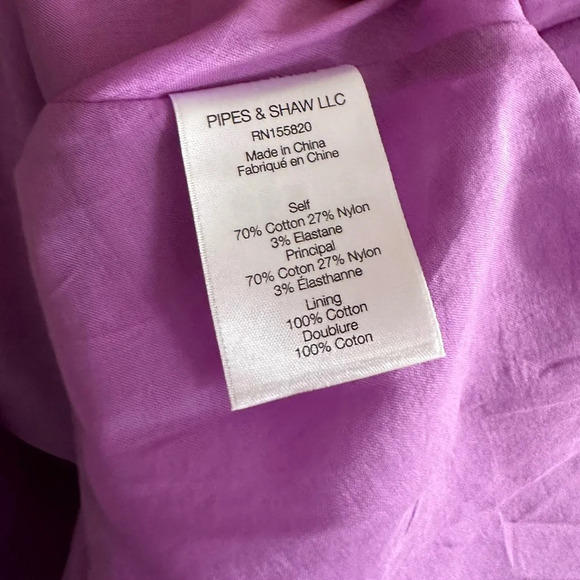 NWT Veronica Beard Beilla One-Shoulder Midi Dress Vivid Orchid - Picture 12 of 15